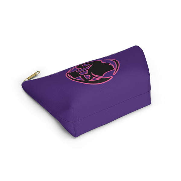 On Fleek Cosmetics Accessory Pouch w T-bottom - Purple/Pink