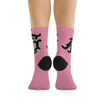 Alota Note$ Garmentry Monogram(Blk) DTG Socks-Candyfloss