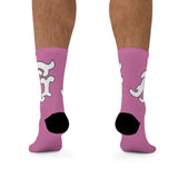 Alota Note$ Garmentry Monogram DTG Socks-Pink