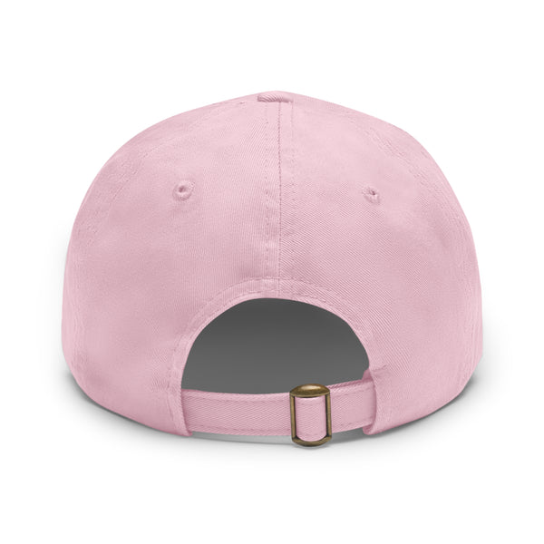 On Fleek Clothing 'WindyHair' Logo Dad Hat with Leather Patch