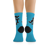 Alota Note$ Garmentry Monogram(Blk) DTG Socks-Hawaiian