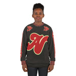 Alota Notes Garmentry Unisex Sweatshirt (AOP) - DGMGR Black