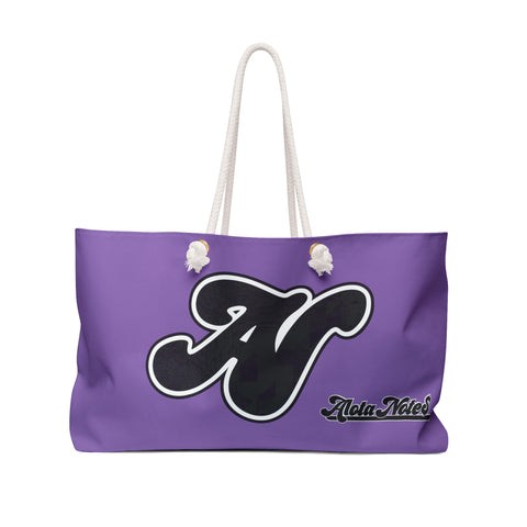 Alota Note$ Garmentry Lettermark Weekender Bag-Lavender