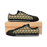 Alota Note$ Garmentry ‘>$’ Icon Pattern Women's Low Top Sneakers - DGMGR Forest