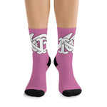 Alota Note$ Garmentry Monogram DTG Socks-Pink