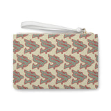 Alota Note$ Garmentry ‘>$’ Icon Pattern Clutch Bag - Oatmeal