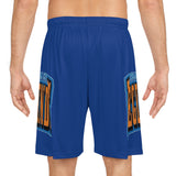 Gotham City Legends Basketball Shorts (AOP)-Royal/Orange