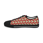 Alota Note$ Garmentry >$ Icon Pattern Men's Low Top Sneakers - DGMGR Red