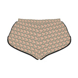 Alota Note$ Garmentry >$ Icon Pattern Women's Relaxed Boy Shorts (AOP) - DGMGR Seamoss