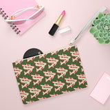 Alota Note$ Garmentry ‘>$’ Icon Pattern Clutch Bag - DGMGR Forest