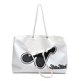 Alota Note$ Garmentry Lettermark Weekender Bag-White