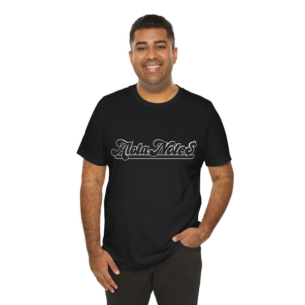 Alota Note$ Garmentry Wordmark(Black) Unisex Jersey Short Sleeve Tee