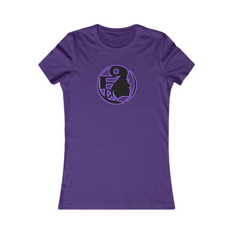 On Fleek Cosmetics Women's Favorite Tee - purple logo