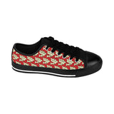 Alota Note$ Garmentry ‘>$’ Icon Pattern Women's Low Top Sneakers - DGMGR Red