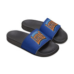 Gotham City Legends Men's PU Slide Sandals-Royal/Orange/Royal