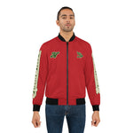 Alota Note$ Garmentry Don’t Get Mad Get Rich Men's Bomber Jacket (AOP) - Red