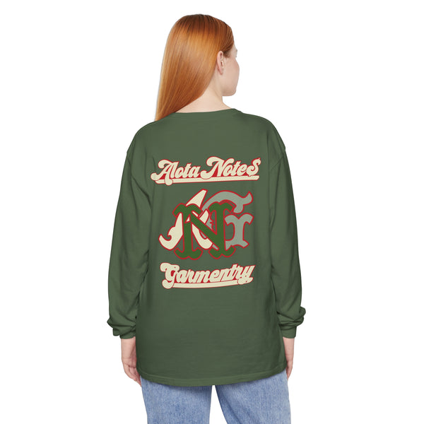 Alota Note$ Garmenty 'Dont Get Mad Get Rich' Unisex Garment-dyed Long Sleeve T-Shirt