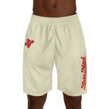 Alota Note$ Garmentry Men's Jogger Shorts (AOP) - DGMGR Oatmeal