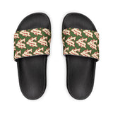 Alota Note$ Garmentry ‘>$’ Icon Pattern Men's Slide Sandals - DGMGR Forest