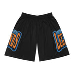 Gotham City Legends Basketball Shorts (AOP)-Black/Royal/Orange