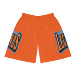 Gotham City Legends Basketball Shorts (AOP)-Orange/Royal/Orange