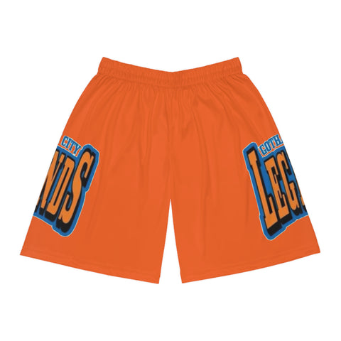 Gotham City Legends Basketball Shorts (AOP)-Orange/Royal/Orange