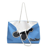 Alota Note$ Garmentry Lettermark Weekender Bag-Sky Blue