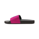 On Fleek Cosmetics Women's PU Slide Sandals-hot pink/hot pink