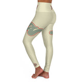 Yoga Leggings - Alota Note$ ANG Fit+ High Waisted Leggings (DGMGR Oatmeal)