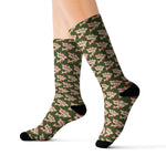 Alota Note$ Garmentry Dollar Sign Icon Pattern Sublimation Socks - Dont Get Mad Get Rich Colorway5