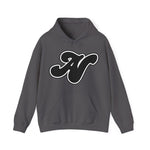 Alota Note$ Garmentry Black Lettermark x Wordmark Unisex Heavy Blend™ Hooded Sweatshirt (13 colors)