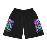 Gotham City Legends Basketball Shorts (AOP)-Black/Teal/Purple