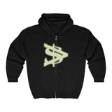 Alota Note$ Garmentry >$ Icon Torso Unisex Heavy Blend™ Full Zip Hooded Sweatshirt - DGMGR colorway