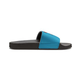 On Fleek Cosmetics Women's PU Slide Sandals-turquoise/orange