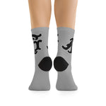 Alota Note$ Garmentry Monogram(Blk) DTG Socks-Heather