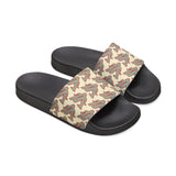 Alota Note$ Garmentry ‘>$’ Icon Pattern Men's Slide Sandals - DGMGR Oatmeal