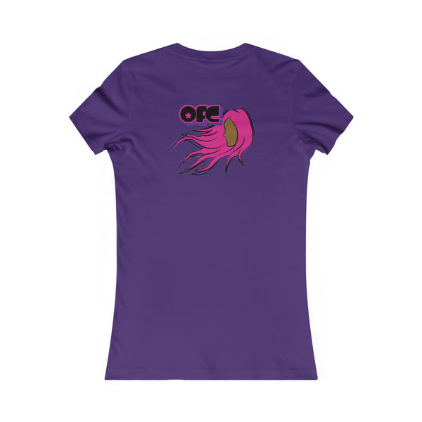 On Fleek Cosmetics Women's Favorite Tee - purple logo