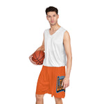 Gotham City Legends Basketball Shorts (AOP)-Orange/Royal/Orange