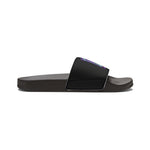 Gotham City Legends Men's PU Slide Sandals-Black/Teal/Purple