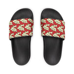 Alota Note$ Garmentry ‘>$’ Icon Pattern Men's Slide Sandals - DGMGR Red