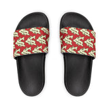 Alota Note$ Garmentry ‘>$’ Icon Pattern Men's Slide Sandals - DGMGR Red