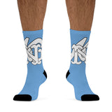 Alota Note$ Garmentry Monogram DTG Socks-Sky Blue