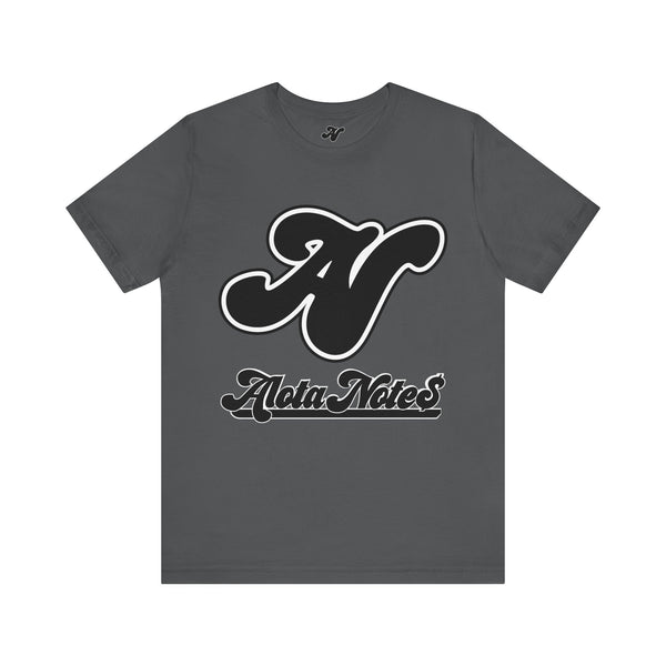 Alota Note$ Garmentry Lettermark-Wordmark Unisex Jersey Short Sleeve Tee