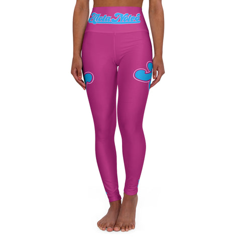 Alota Note$ Garmentry- ANG Fit+ High Waisted Yoga Leggings (Ravishing Raspberry)