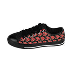 Alota Note$ Garmentry ‘>$’ Icon Pattern Women's Low Top Sneakers - DGMGR Black