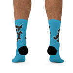 Alota Note$ Garmentry Monogram(Blk) DTG Socks-Hawaiian