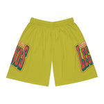 Gotham City Legends Basketball Shorts (AOP)-GoldenRod Lime/Tomato/Pine