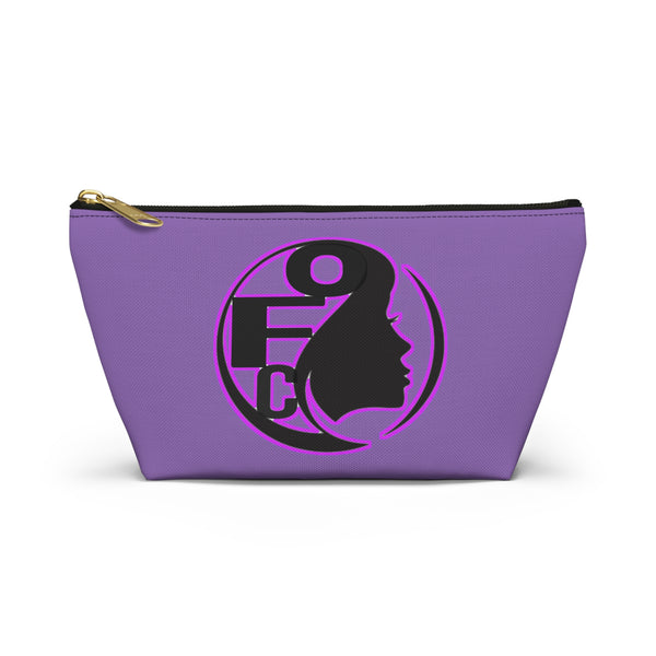 On Fleek Cosmetics Accessory Pouch w T-bottom - Lavender/Purple