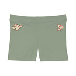 Alota Note$ Garmentry Women's Boy Shorts (AOP) -DGMGR Seamoss