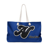 Alota Note$ Garmentry Lettermark Weekender Bag-Royal